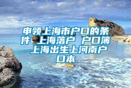 申领上海市户口的条件 上海落户 户口簿 上海出生上河南户口本