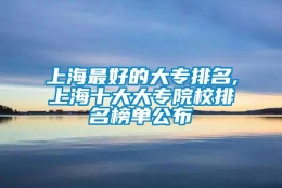 上海最好的大专排名,上海十大大专院校排名榜单公布