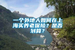 一个外地人如何在上海买养老保险？是否划算？