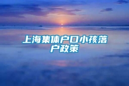 上海集体户口小孩落户政策